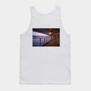 Sunrise in Aegian sea. Viewed from the cruise ship. Tank Top